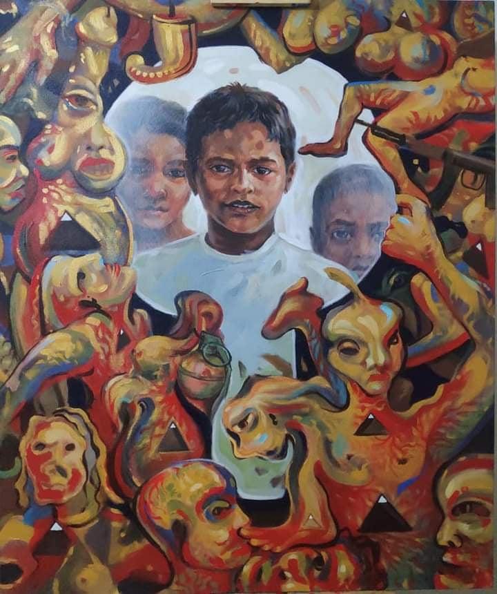 অন্বেষণ, ইচ্ছা, আকাঙ্ক্ষা, বোকা, বোকার স্বর্গ, বিষম জীবন, তারেক মেহেদী, তারেক মাহাদী, সুলতান, ঢাকা, চারুকলা, বোকা, ওয়েল পেইন্টিং, জলরঙ